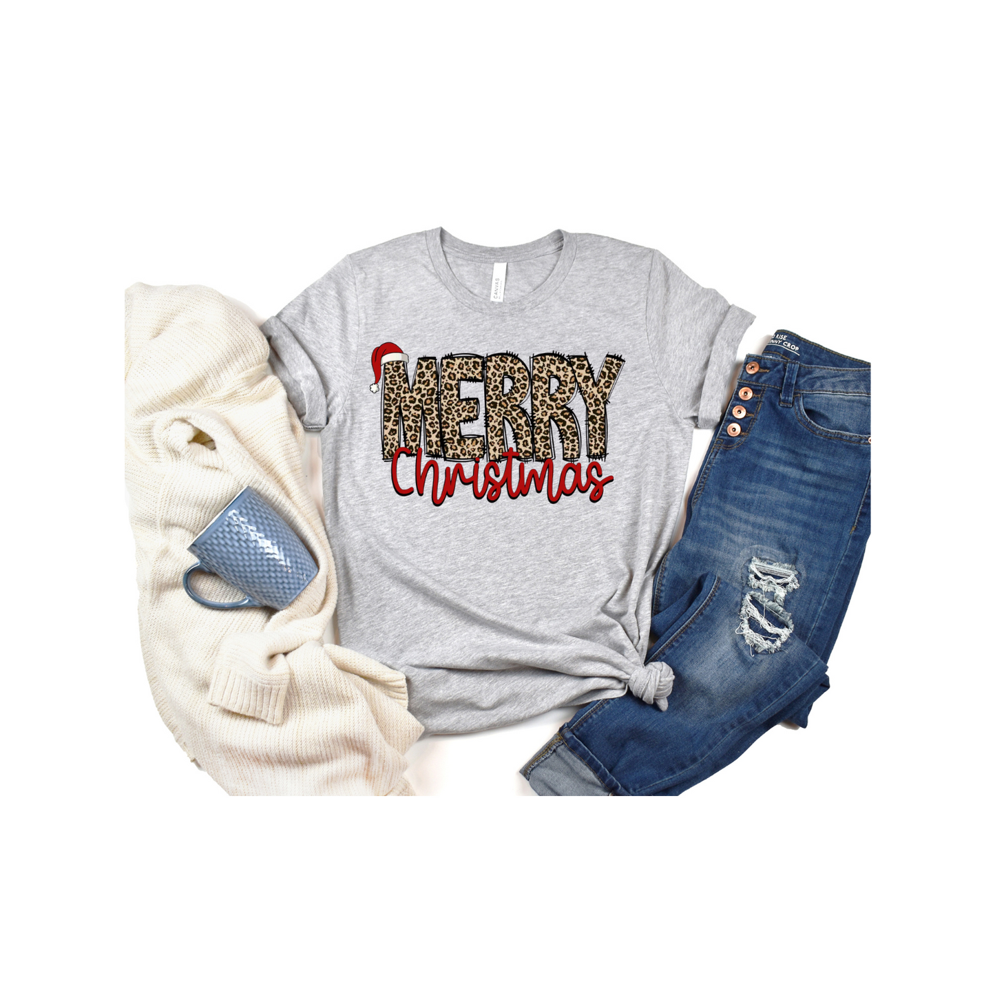 Merry Christmas Leopard T-Shirt