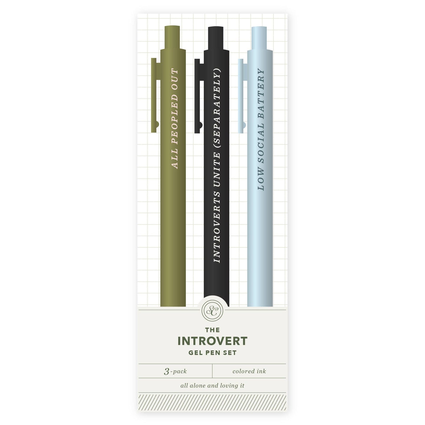The Introvert Pen Set