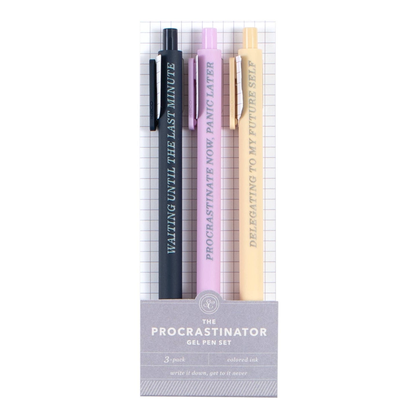 The Procrastinator Pen Set