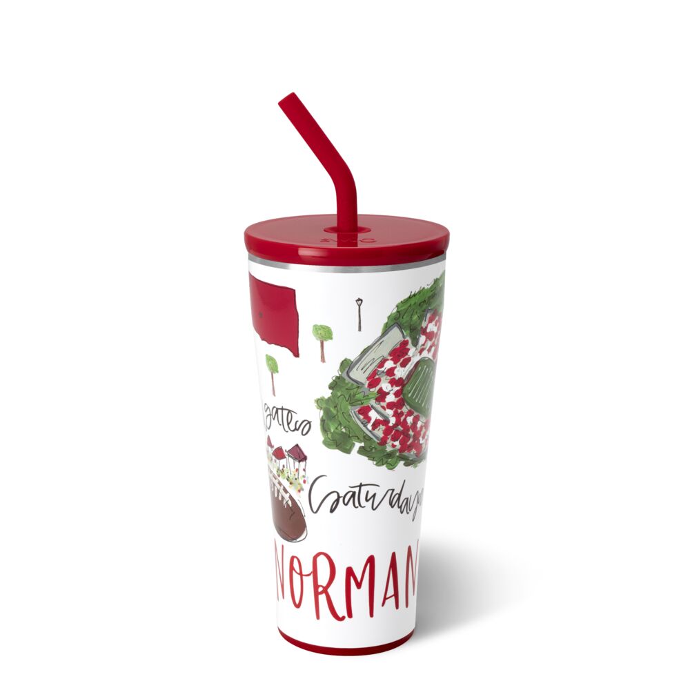 Saturdays in Norman Straw Tumbler (32oz)