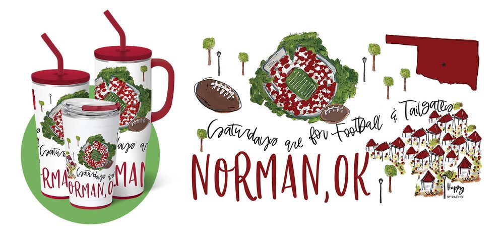 Saturdays in Norman Medium Iced Cup Coolie