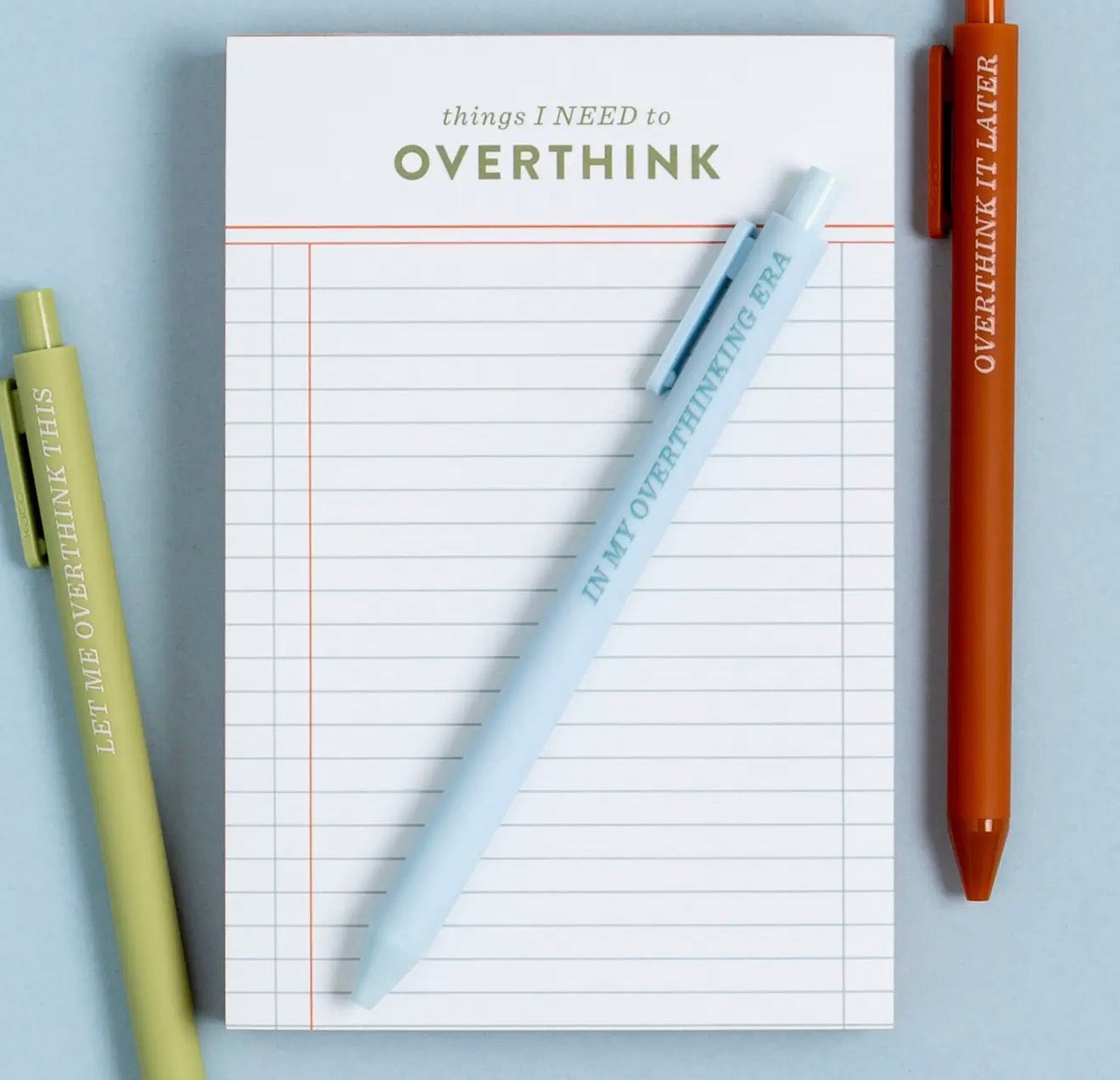 Things I Need To Overthink 4x6 Notepad