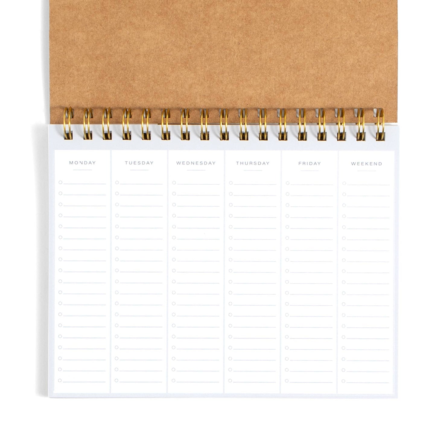 Undated Spiral Weekly Planner