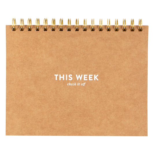 Undated Spiral Weekly Planner